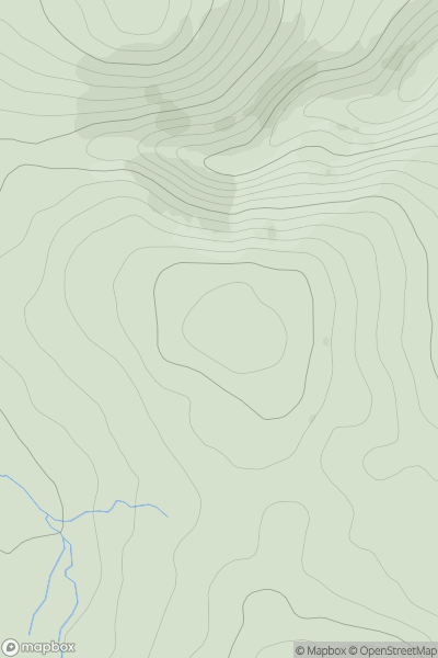 Thumbnail image for Gill Knowe showing contour plot for surrounding peak