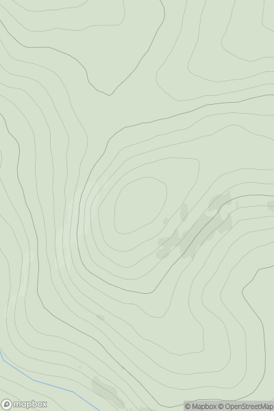 Thumbnail image for Bught Hill showing contour plot for surrounding peak
