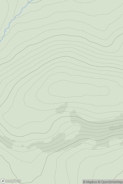 Thumbnail image for Howgate Hill showing contour plot for surrounding peak
