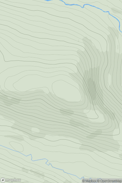 Thumbnail image for Croglin Craig showing contour plot for surrounding peak