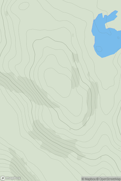 Thumbnail image for Craigbrock Hill showing contour plot for surrounding peak