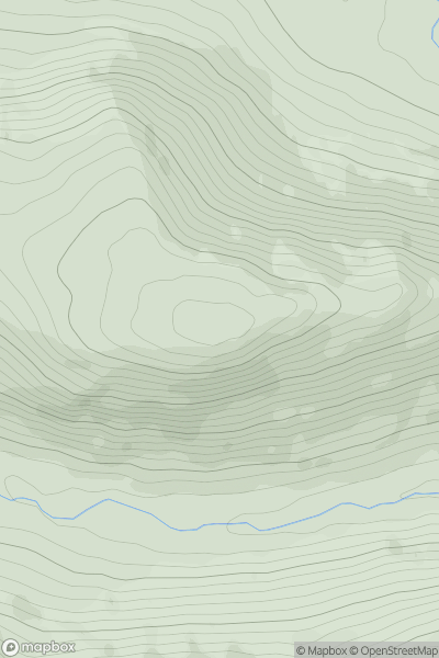 Thumbnail image for Craigdasher showing contour plot for surrounding peak