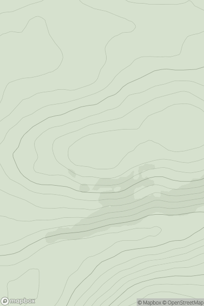 Thumbnail image for Clocklowie Hill showing contour plot for surrounding peak