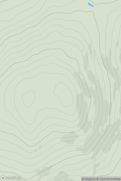 Thumbnail image for Beinn na Croise showing contour plot for surrounding peak