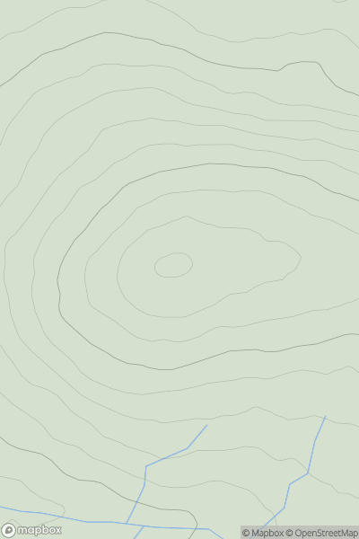 Thumbnail image for Bibblon Hill showing contour plot for surrounding peak