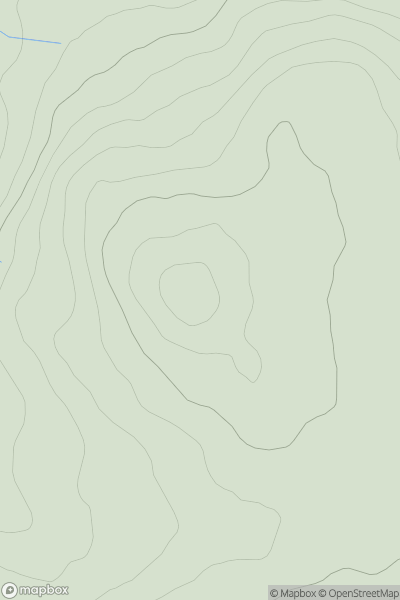 Thumbnail image for North Burnt Hill showing contour plot for surrounding peak