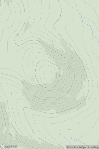Thumbnail image for Dunduff showing contour plot for surrounding peak