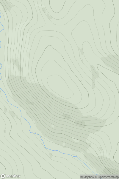 Thumbnail image for Arrarat Hill showing contour plot for surrounding peak
