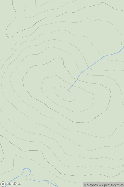 Thumbnail image for Auchendaff Hill showing contour plot for surrounding peak