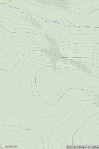 Thumbnail image for Parishholm Hill showing contour plot for surrounding peak