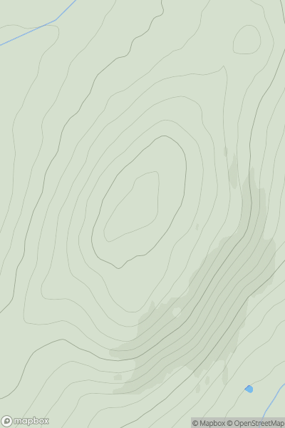 Thumbnail image for Manquhill Hill showing contour plot for surrounding peak