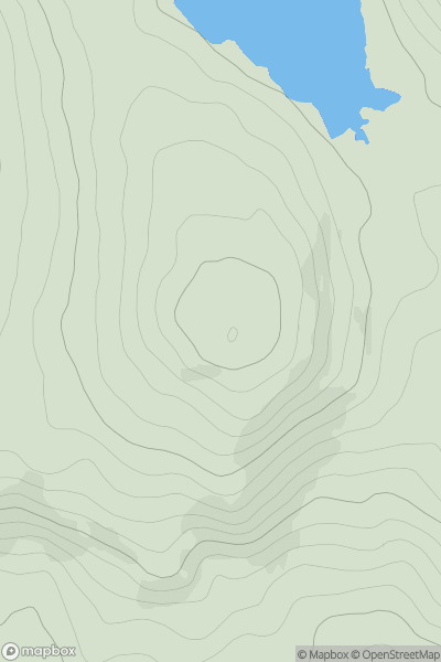 Thumbnail image for Craigwhinnie showing contour plot for surrounding peak
