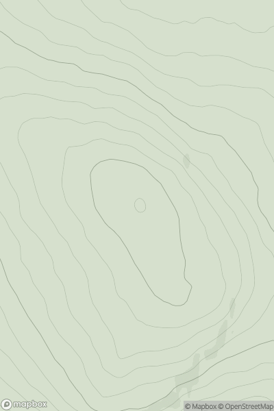 Thumbnail image for Craigdullyeart Hill showing contour plot for surrounding peak