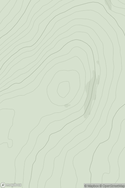 Thumbnail image for Round Fell showing contour plot for surrounding peak