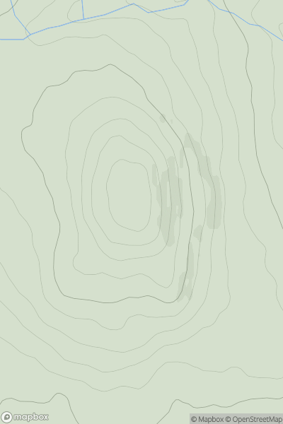 Thumbnail image for Craigengillan Hill showing contour plot for surrounding peak