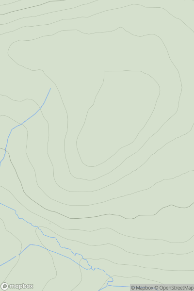 Thumbnail image for Hartwood Hill showing contour plot for surrounding peak