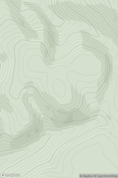 Thumbnail image for Ashycleuch Hill showing contour plot for surrounding peak