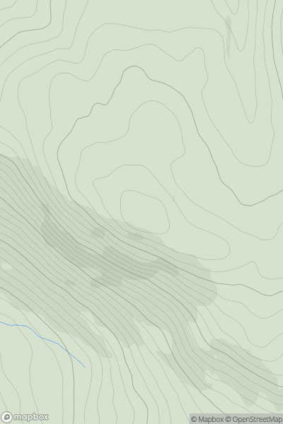 Thumbnail image for Dalpeddar Hill showing contour plot for surrounding peak