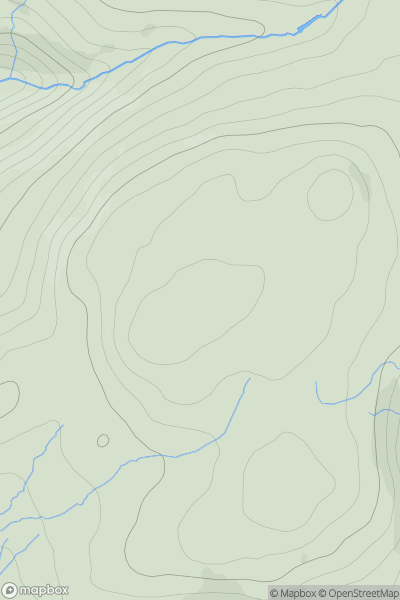 Thumbnail image for Rigging Hill showing contour plot for surrounding peak