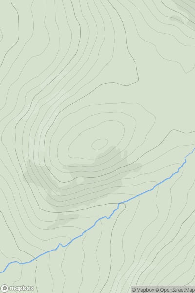 Thumbnail image for Borgan Hill showing contour plot for surrounding peak
