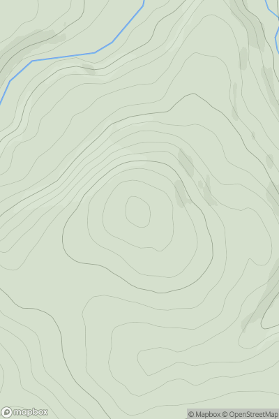 Thumbnail image for Clackleith Hill showing contour plot for surrounding peak