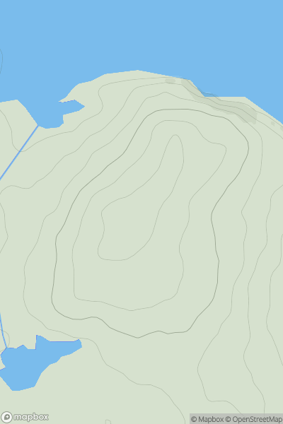 Thumbnail image for Craiglure showing contour plot for surrounding peak