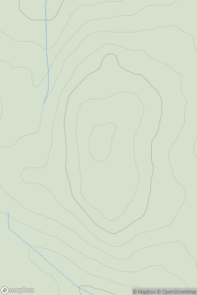 Thumbnail image for Wildshaw Hill showing contour plot for surrounding peak