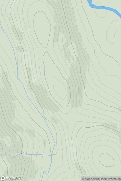 Thumbnail image for Green Knowes showing contour plot for surrounding peak