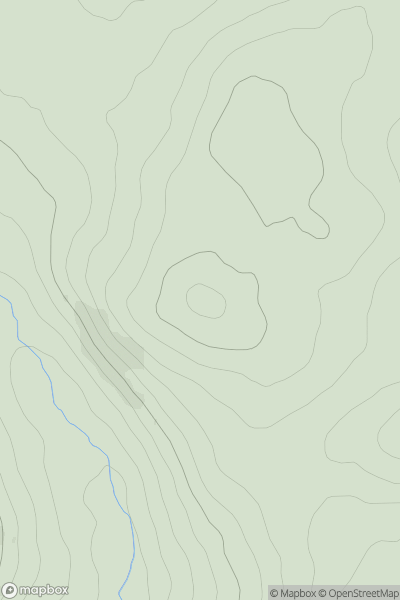 Thumbnail image for Breconside Hill showing contour plot for surrounding peak