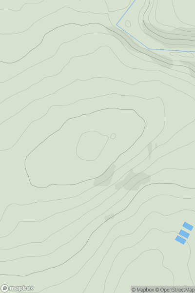 Thumbnail image for Black Hill East Top showing contour plot for surrounding peak