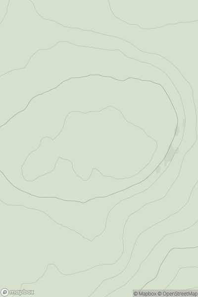Thumbnail image for Carsgailoch Hill showing contour plot for surrounding peak