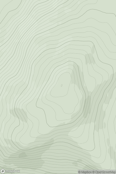 Thumbnail image for Cruach Torr an Lochain showing contour plot for surrounding peak