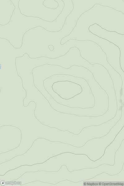 Thumbnail image for Dersalloch Hill showing contour plot for surrounding peak