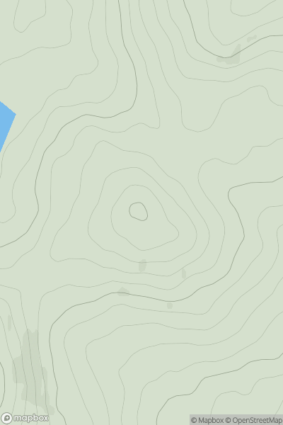 Thumbnail image for Benneeve showing contour plot for surrounding peak