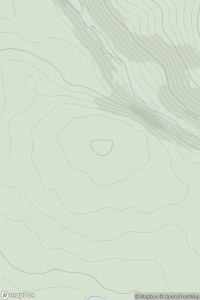 Thumbnail image for Bryan's Heights showing contour plot for surrounding peak