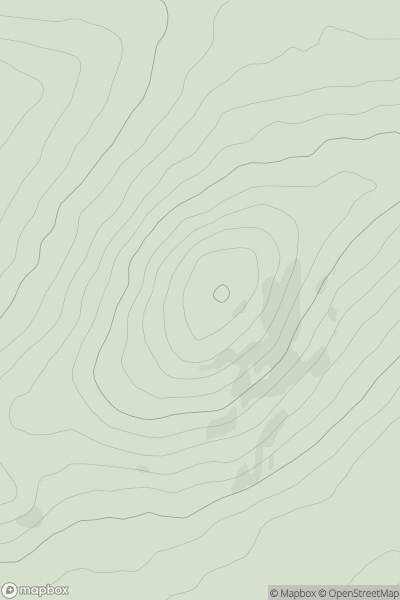 Thumbnail image for Cambret Hill showing contour plot for surrounding peak