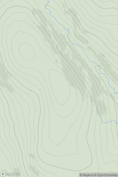 Thumbnail image for Nether Dod showing contour plot for surrounding peak
