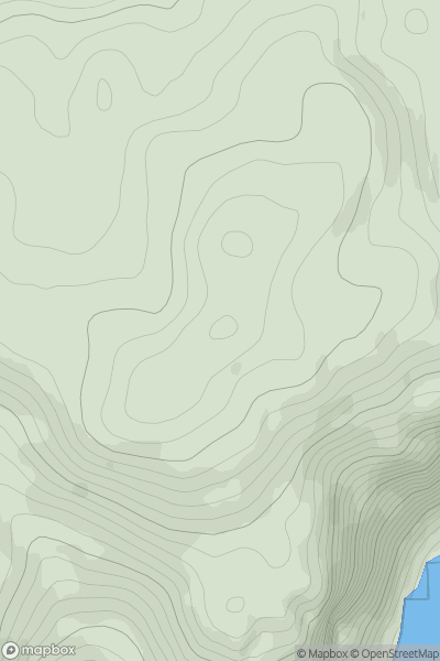 Thumbnail image for Maol Ban showing contour plot for surrounding peak