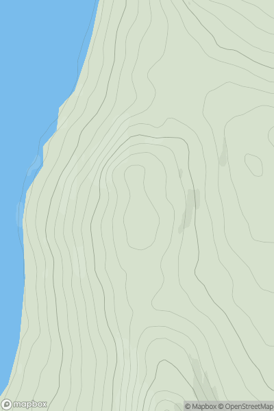 Thumbnail image for Craigencolon showing contour plot for surrounding peak