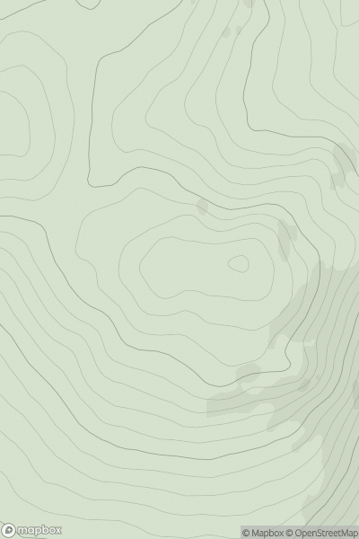 Thumbnail image for Glencaird Hill (Balraggan) showing contour plot for surrounding peak