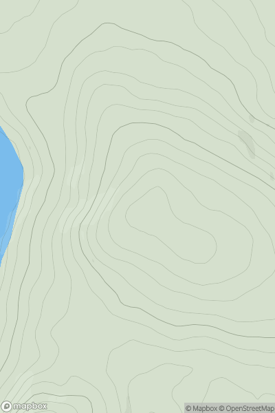Thumbnail image for Cullendoch Hill showing contour plot for surrounding peak