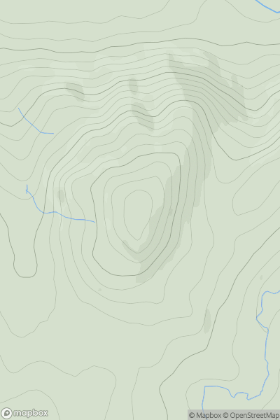 Thumbnail image for Genoch Inner Hill showing contour plot for surrounding peak