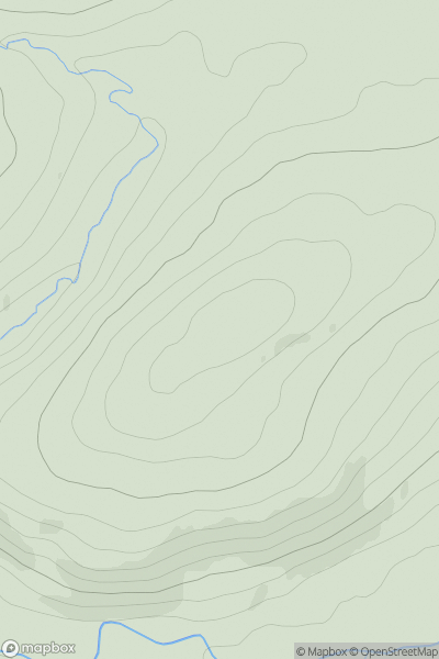 Thumbnail image for Longhouse Hill showing contour plot for surrounding peak