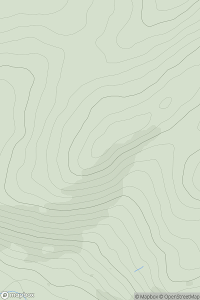 Thumbnail image for Tererran Hill showing contour plot for surrounding peak