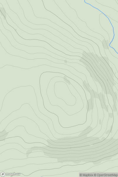 Thumbnail image for Thistlemark Hill showing contour plot for surrounding peak