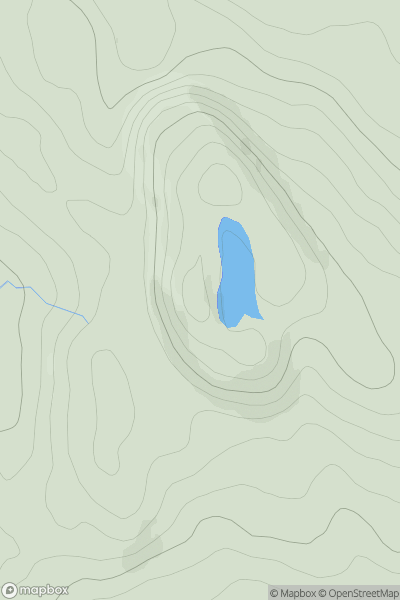 Thumbnail image for 'S Airde Beinn showing contour plot for surrounding peak