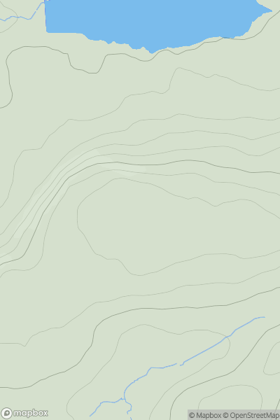 Thumbnail image for Ballageich Hill showing contour plot for surrounding peak