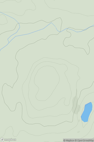 Thumbnail image for Divot Hill showing contour plot for surrounding peak