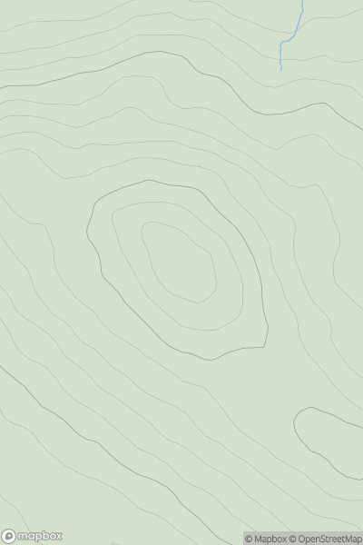 Thumbnail image for Bardennoch Hill showing contour plot for surrounding peak