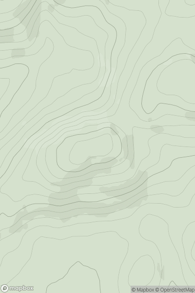 Thumbnail image for Cairntosh Hill showing contour plot for surrounding peak